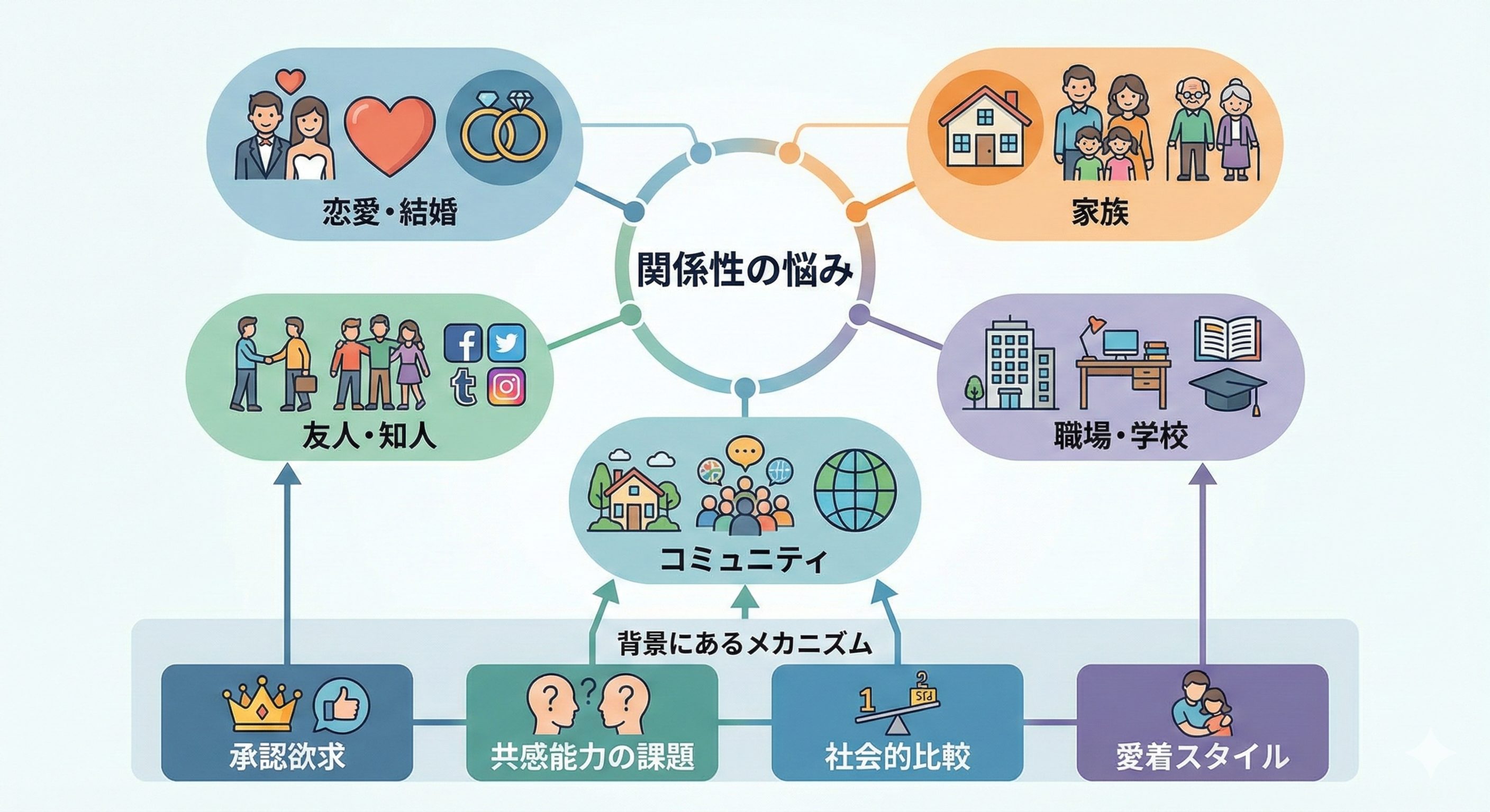 人間関係のよくある悩み